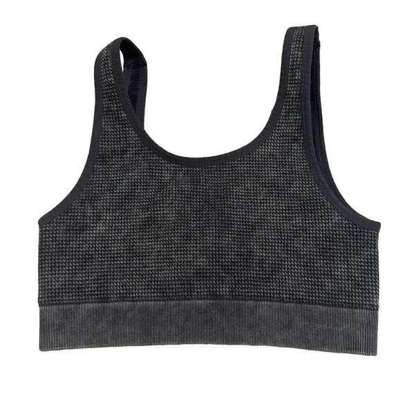 Victoria's Secret PINK Sports Bra Bralette Size Large Textured Brown Athleisure - Picture 2 of 5